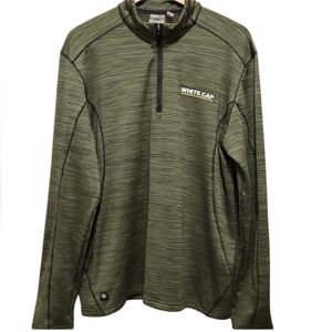 Stormtech Mens Base Thermal 1/4 Zip, Earth Green, Size XL